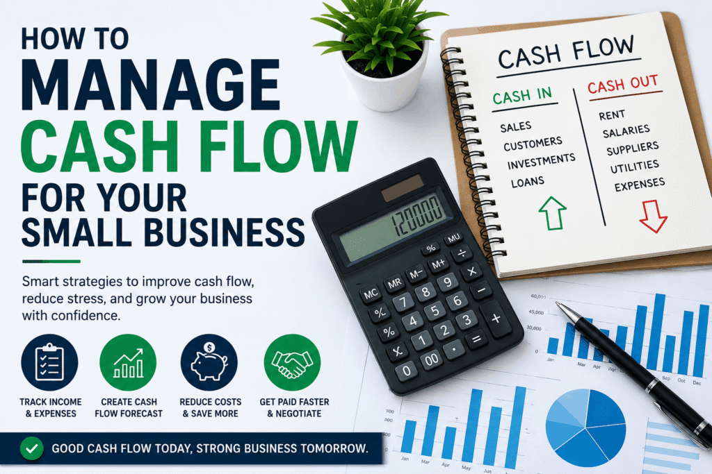 Smart cash flow management helps small businesses stay financially healthy.